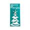 Coastal Christmas Tree Sign, Merry & Bright, With Real Starfish