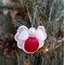 Red Christmas Angel Ornament