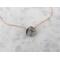 Black Rutile Quartz Necklace with Natural Tourmaline