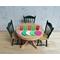 Dollhouse miniature paper plates, botanical colors, set of 10