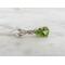 Arizona Peridot Pear Cut Pendant in Sterling Silver
