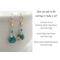 copper turquoise earrings