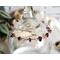 Gold Sterling Silver Garnet Gemstone Bracelet