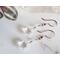 Clear Swarovski Crystal Fine Silver Snowflake Earrings