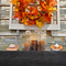 Pie shelf sitter with other fall décor