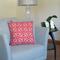 Red throw pillow cover