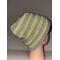 Beanie in light gray and reflective yellow