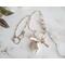 Aqua Aura Quartz and Mexican Coral Fine Silver Necklace