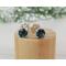 Genuine London Blue Topaz Stud Earrings