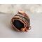 Paved Lava Rock Copper Pendant