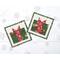Set of 2 Christmas candle mat each 5.5" square