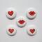 Refrigerator Magnets, Hearts and Lips