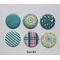 Refrigerator Magnets, Pink, Green, Purple, or Turquoise