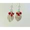 Mother of pearl heart earrings