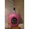 Repurposed Crown Royal Bottle Painted Pink and Black with Fairy Lights