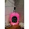 Repurposed Crown Royal Bottle Painted Pink and Black - Love Potion No. 9 with Fairy Lights