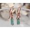 Jade Copper Bracelet and Earrings Jewelry Set