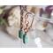 Jade Copper Bracelet and Earrings Jewelry Set