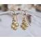 Gold Crystal Bridal Earrings