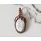Dendric Opal, Copper and Sterling Silver Pendant