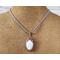 Dendric Opal, Copper and Sterling Silver Pendant