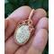 Dendric Opal, Copper and Sterling Silver Pendant
