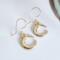 Gold Cresent Moon Earrings