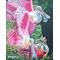 Pink Spillbill Birds Closeup