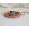 Freshwater Pearl, Blister Pearl and Malachite Copper Wire Wrapped Gemstone Pendant