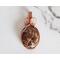 Coconut Jasper Copper Wire Wrapped Gemstone Pendant
