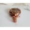 Coconut Jasper Copper Wire Wrapped Gemstone Pendant