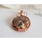 Coconut Jasper Copper Wire Wrapped Gemstone Pendant
