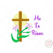 image of Easter Cross embroidery design
