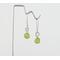 Fine Silver Peridot Green Earrings