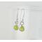 Fine Silver Peridot Green Earrings