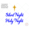 image of Silent Night Star Reusable Stencil