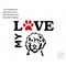 image of love my goldendoodle svg and clipart