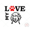 image of love my goldendoodle svg and clipart