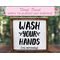 wash your hands decal