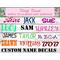 personalized name decals