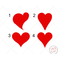 image of Valentine Hearts reusable stencils