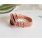 Copper Wire Wrapped Fire Agate Gemstone Ring