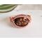 Copper Wire Wrapped Fire Agate Gemstone Ring