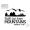 image of Faith can move mountains reusable stencil