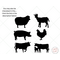 images of farm animals reusable stencils