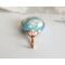 Plume Agate and Welo Opal, 14k Rose Gold-Filled Wire Wrapped Pendant