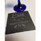 Engraved slate coaster
