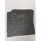 Engraved slate coaster