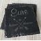 Engraved slate coaster
