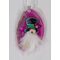 Pink Agate Gnome Christmas Ornament